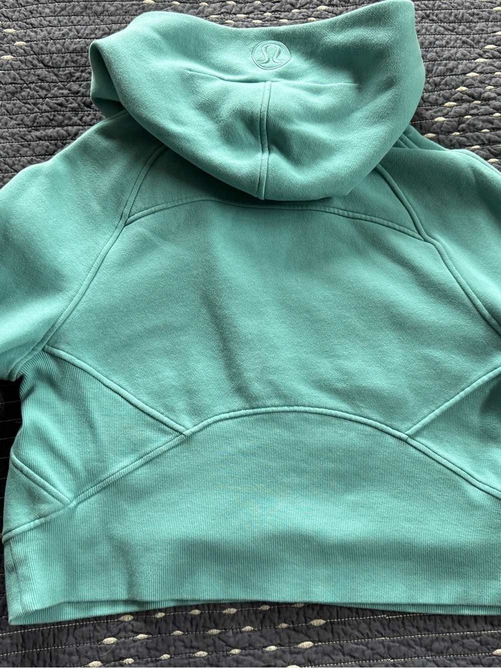 lululemon athletica Teal Cropped Half-Zip Hoodie - Picture 5 of 5